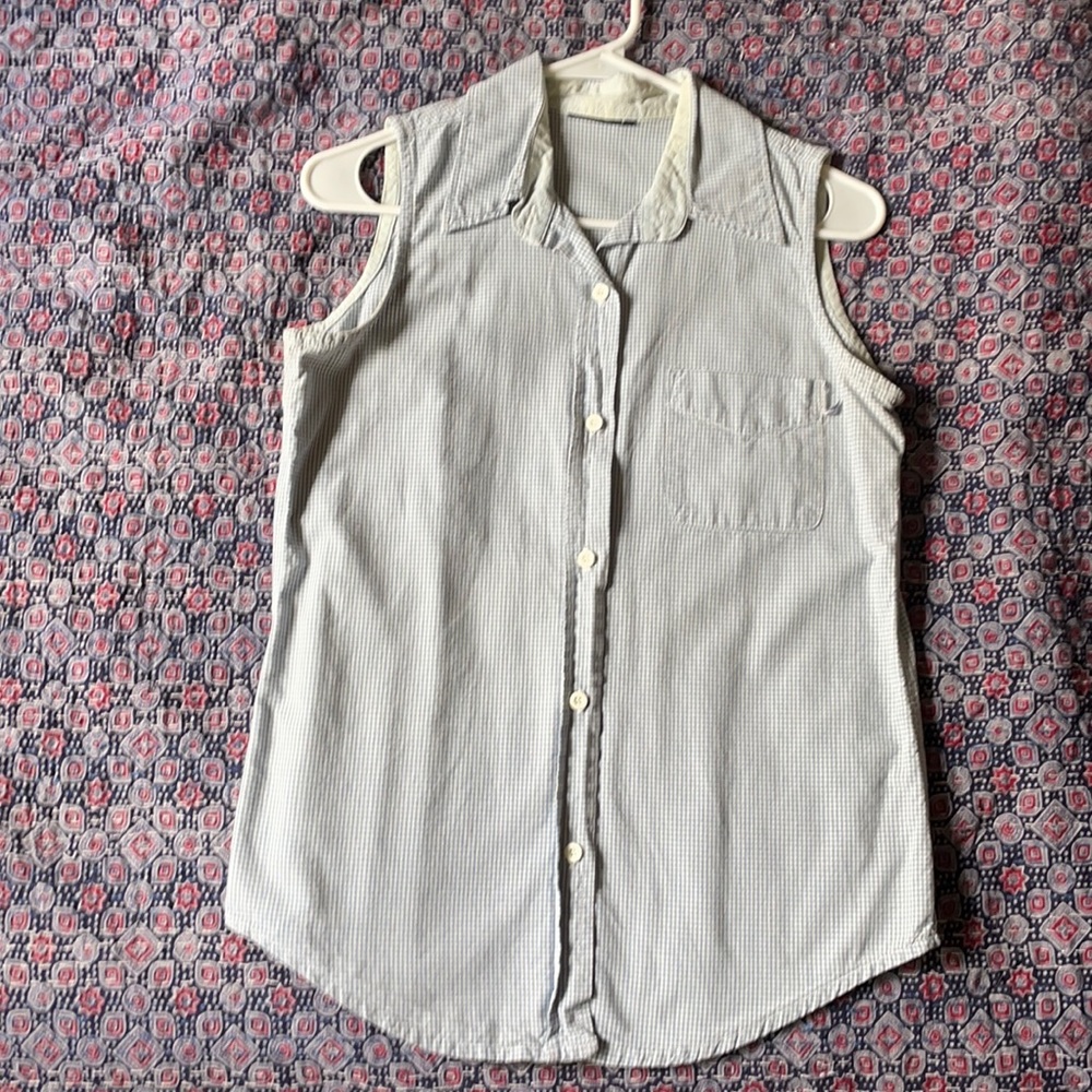 Light Blue Gingham top